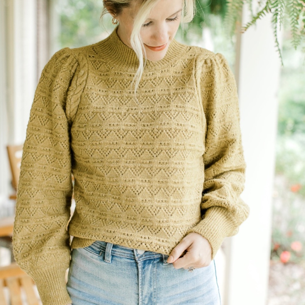 Listicle Mustard Cowl Neck Sweater